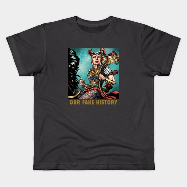 Real Amazons Kids T-Shirt by Our Fake History
